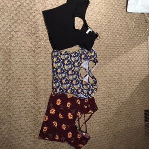 Boho Crop Tops with Open Back